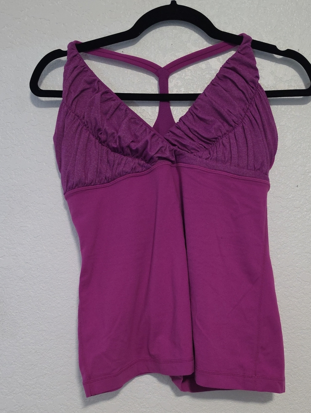 lululemon athletica Magenta Ruched Bust Tank with Racerback